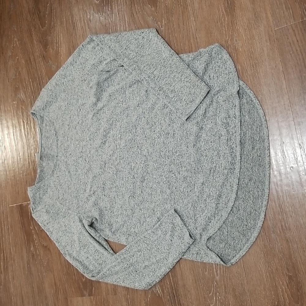 (L) Old Navy Heathered Soft Knit Top Comfortable Casual Classic Relaxed Fit